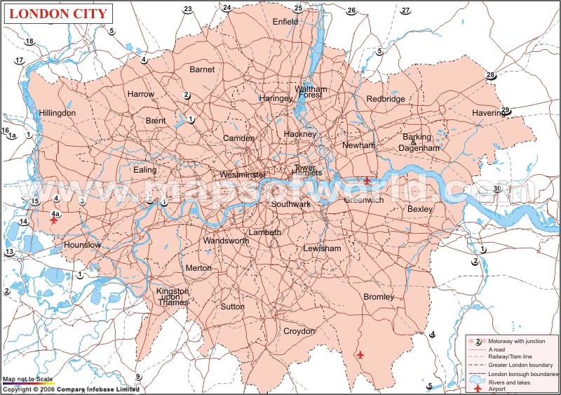 London stadt karte